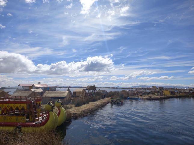 Foto del Lago Titicaca.