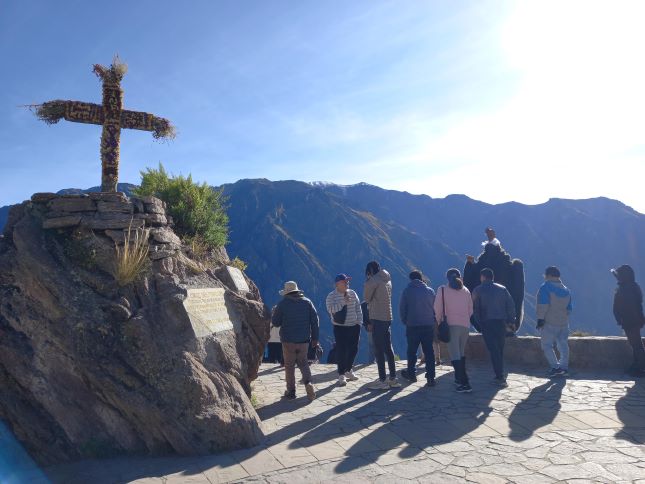 Foto del mirador del cóndor en Perú.