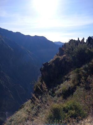 Foto del mirador del Cóndor en Perú